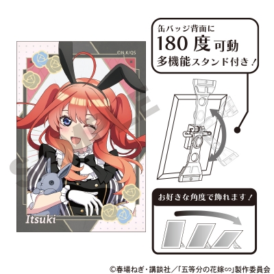 【グッズ-バッチ】五等分の花嫁∽ アート缶バッジ 中野五月 モノクロバニードレス