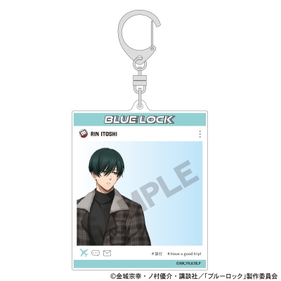【グッズ-キーホルダー】ブルーロック SNS風アクリルキーホルダー 糸師凛 旅行