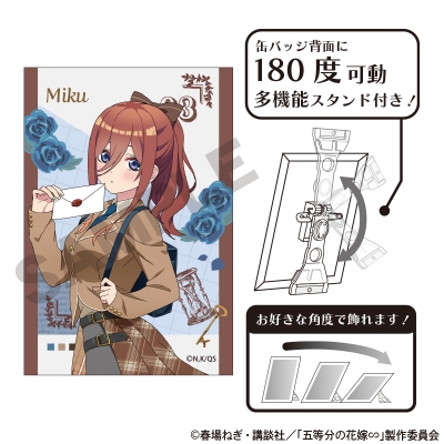 【グッズ-バッチ】五等分の花嫁∽ アート缶バッジ 中野三玖 カレッジスタイル