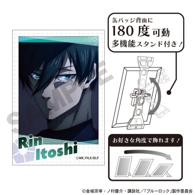 【グッズ-バッチ】ブルーロック アート缶バッジ 糸師凛 場面写