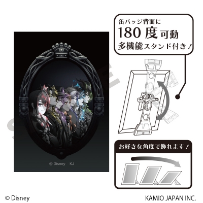 【グッズ-バッチ】『ディズニー ツイステッドワンダーランド ザ アニメーション』 アート缶バッジ KV