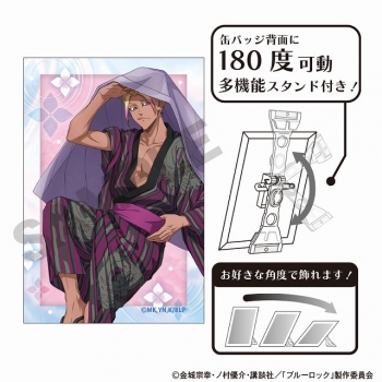 グッズ-バッチ】ブルーロック アート缶バッジ 士道龍聖 五月雨 
