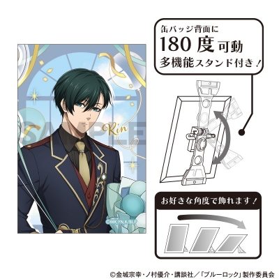 【グッズ-バッチ】ブルーロック アート缶バッジ 糸師凛 バルーン