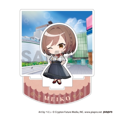 【グッズ-スタンドポップ】初音ミク ジオラマアクリルスタンド MEIKO レトロ☆神戸2025 ミニキャラ