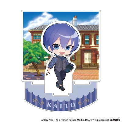 【グッズ-スタンドポップ】初音ミク ジオラマアクリルスタンド KAITO レトロ☆神戸2025 ミニキャラ