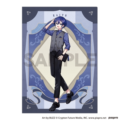 【グッズ-クリアファイル】初音ミク シングルクリアファイル KAITO レトロ☆神戸2025