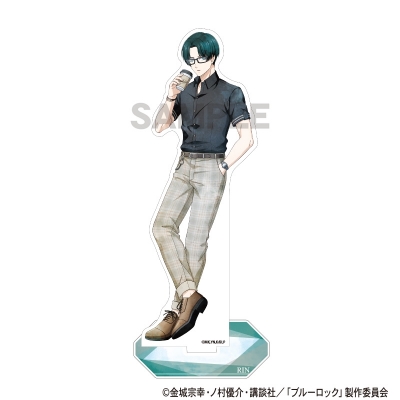 【グッズ-スタンドポップ】ブルーロック アクリルスタンド 糸師凛 休日メガネ ニュアンスカラー