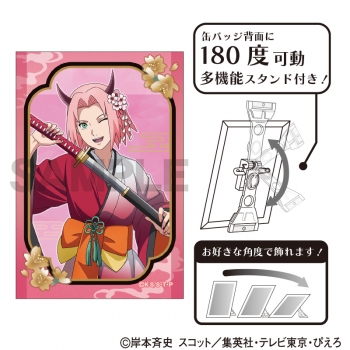 グッズ-バッチ】NARUTO-ナルト- 疾風伝 アート缶バッジ 春野サクラ 鬼 