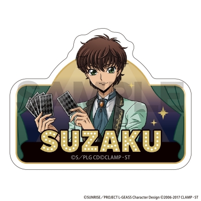 【グッズ-バッチ】コードギアス 反逆のルルーシュ アクリルネームバッジ スザク カジノA【再販】
