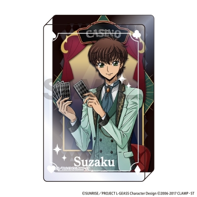 【グッズ-置きもの】コードギアス 反逆のルルーシュ アクリルブロック スザク カジノA【再販】
