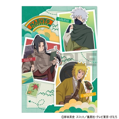 【グッズ-クリアファイル】NARUTO-ナルト- 疾風伝 シングルクリアファイル カカシ&イタチ&ミナト 旅人