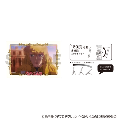 【グッズ-バッチ】ベルサイユのばら アート缶バッジ オスカル