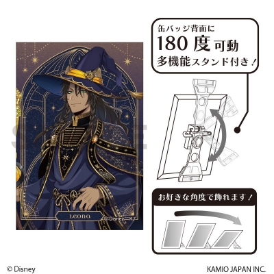 【グッズ-バッチ】『ディズニー ツイステッドワンダーランド』 グリッターアート缶バッジ レオナ・キングスカラー ブルームバースデー