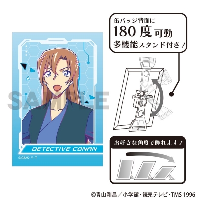 【グッズ-バッチ】名探偵コナン アート缶バッジ 萩原千速 サイバー