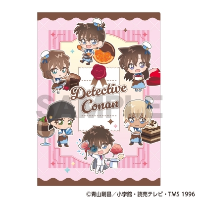 【グッズ-クリアファイル】名探偵コナン シングルクリアファイル ピンク きゃらペコ ショコラティエ