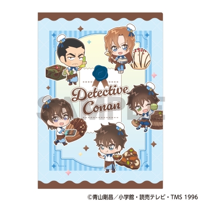 【グッズ-クリアファイル】名探偵コナン シングルクリアファイル ブルー きゃらペコ ショコラティエ
