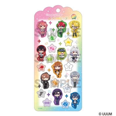 【グッズ-シール】カラフルピーチ ドロップジェリーシール ミニキャラ