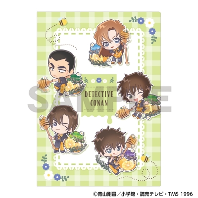 【グッズ-クリアファイル】名探偵コナン シングルクリアファイル グリーン きゃらペコはちみつ