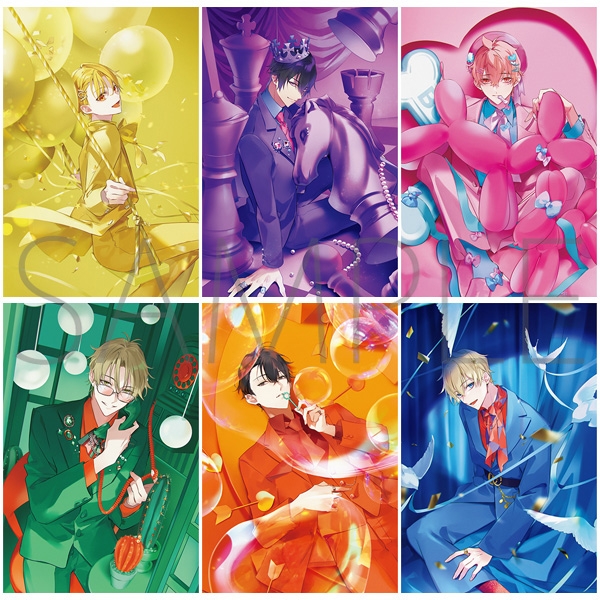 【グッズ-ポストカード】ツキウタ。 メモリアルポストカードセット/Six Gravity/10thイラスト/6枚セット