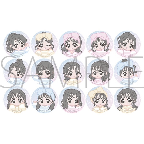 【グッズ-バッチ】STU48 缶バッジコレクション（全15種）/ミニキャライラスト