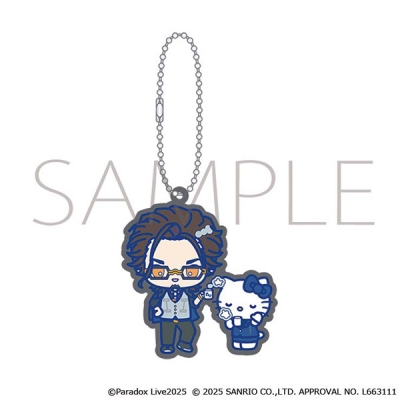 【グッズ-キーホルダー】Paradox Live ラバーキーホルダー/西門 直明×ハローキティ サンリオキャラクターズ