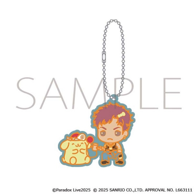 【グッズ-キーホルダー】Paradox Live ラバーキーホルダー/雅邦 善×ポムポムプリン サンリオキャラクターズ