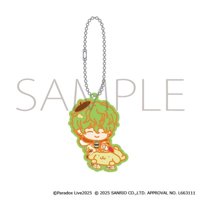 【グッズ-キーホルダー】Paradox Live ラバーキーホルダー/征木 北斎×ポムポムプリン サンリオキャラクターズ
