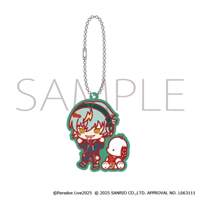 【グッズ-キーホルダー】Paradox Live ラバーキーホルダー/御子柴 賢太×ポチャッコ サンリオキャラクターズ