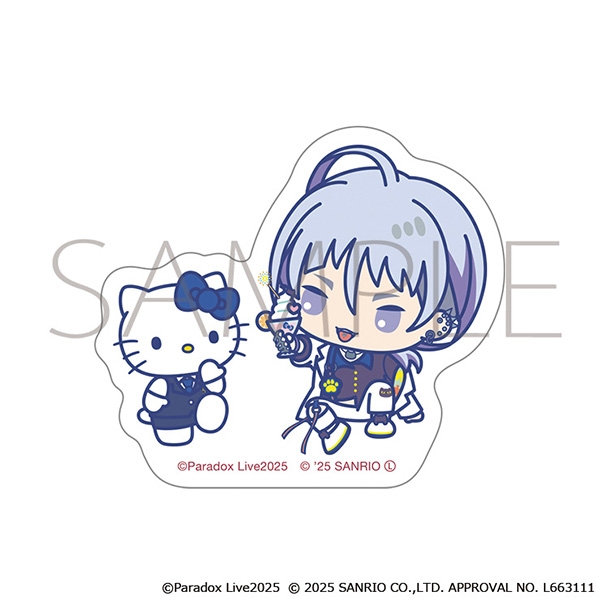 【グッズ-ステッカー】Paradox Live ステッカー/棗 リュウ×ハローキティ サンリオキャラクターズ