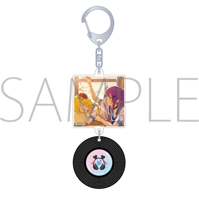 【グッズ-キーホルダー】ホロライブ レコード風キーホルダー/ホロライブ×HoneyWorks イノコリ先生