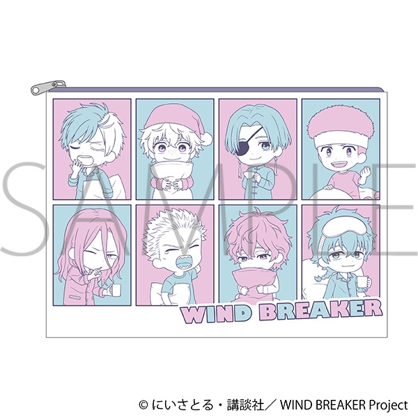 【グッズ-ポーチ】WIND BREAKER フラットポーチ