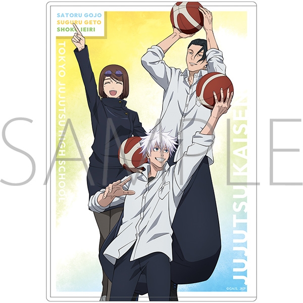 【グッズ-名刺ケース】呪術廻戦 第2期 硬質クリアケース 集合 バスケ