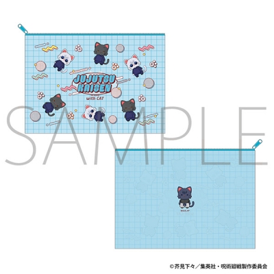 【グッズ-ポーチ】呪術廻戦 第2期 withCAT illustration Ver. クリアポーチ C