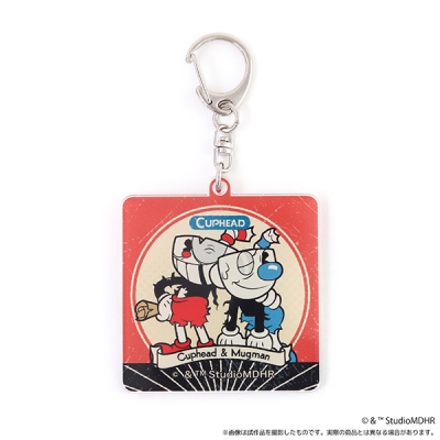 【グッズ-キーホルダー】Cuphead 【Space A la mode】アクリルキーホルダー/カップヘッド & マグマン B