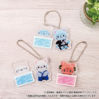【グッズ-キーホルダー】銀魂 withCAT photograph Ver. おやすみスライドアクリルキーホルダーコレクション
