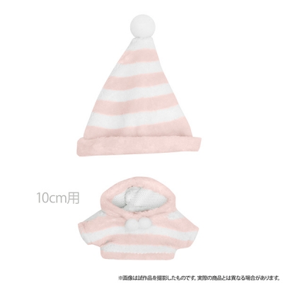 【グッズ-マスコット】ノンキャラオリジナル Petit la vie ふわもこパジャマセット/ベビーピンク 10cmぬいぐるみ用