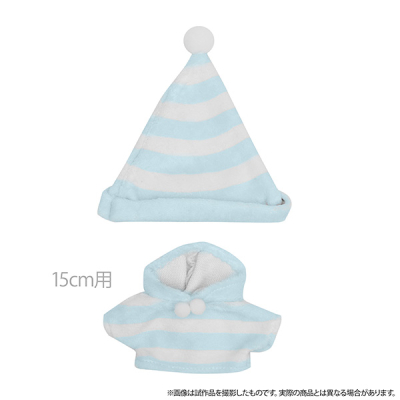【グッズ-マスコット】ノンキャラオリジナル Petit la vie ふわもこパジャマセット/スカイブルー 15cmぬいぐるみ用