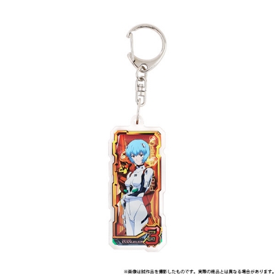 【グッズ-キーホルダー】エヴァンゲリオン アクリルキーホルダー/ドデカ図柄(3・綾波レイ)