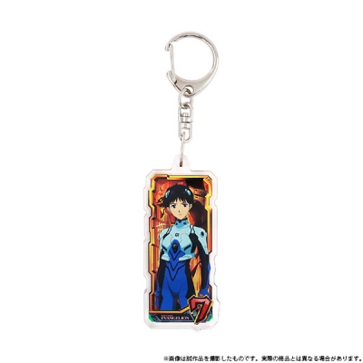 【グッズ-キーホルダー】エヴァンゲリオン アクリルキーホルダー/ドデカ図柄(7・碇シンジ)