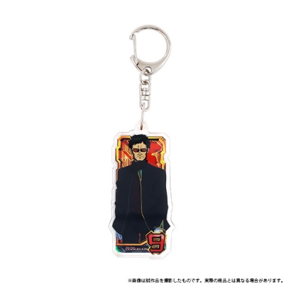 【グッズ-キーホルダー】エヴァンゲリオン アクリルキーホルダー/ドデカ図柄(9・碇ゲンドウ)