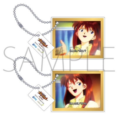 【グッズ-キーホルダー】エヴァンゲリオン アクリルキーホルダー2個セット/ステップアップ予告(惣流・アスカ・ラングレー)