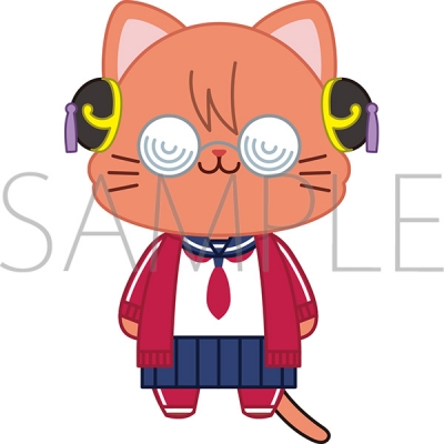【グッズ-キーホルダー】3年Z組銀八先生 withCAT アイマスク付きぬいぐるみキーホルダー/神楽