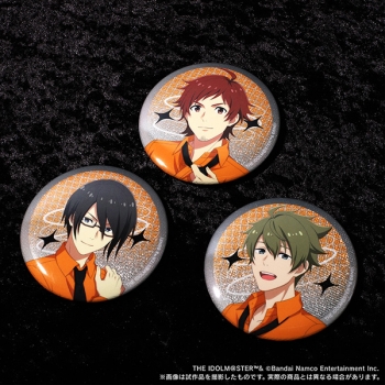 グッズ-バッチ】アイドルマスター SideM グリッター缶バッジ/牙崎漣 M 