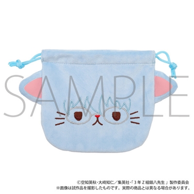 【グッズ-巾着】3年Z組銀八先生 withCAT お顔巾着/坂田銀八