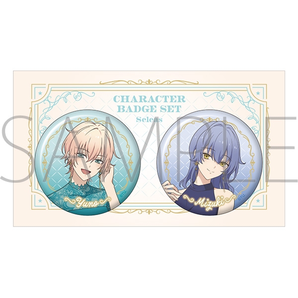 【グッズ-バッチ】ツキウタ。 キャラバッジセット／Seleas／結乃＆瑞希