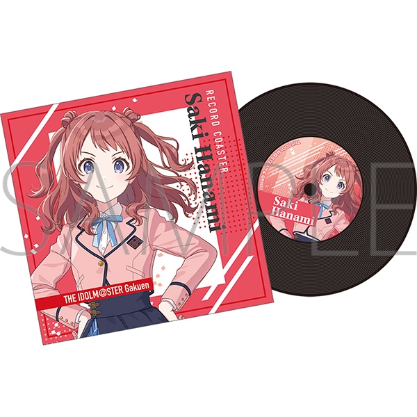 【グッズ-コースター】学園アイドルマスター レコード風コースター/花海咲季