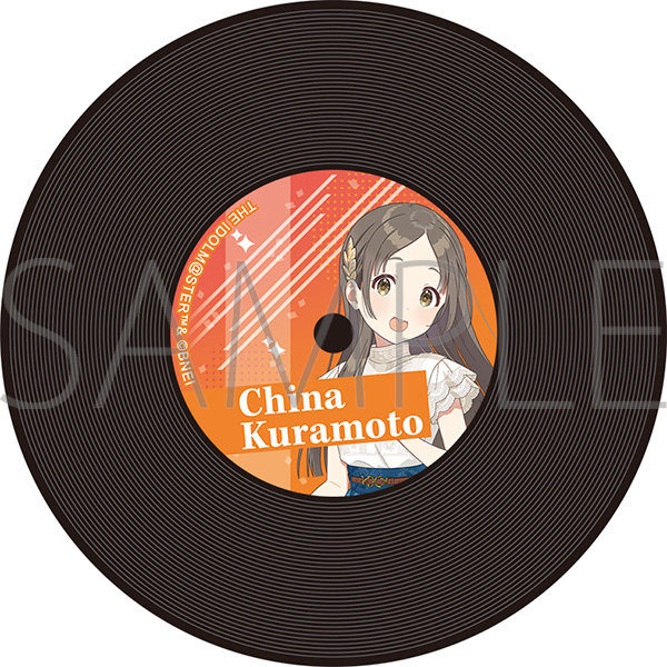 【グッズ-コースター】学園アイドルマスター レコード風コースター/倉本千奈