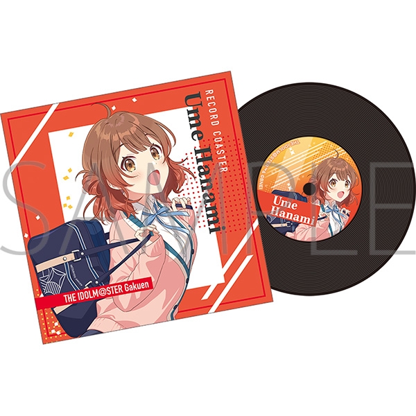 【グッズ-コースター】学園アイドルマスター レコード風コースター/花海佑芽