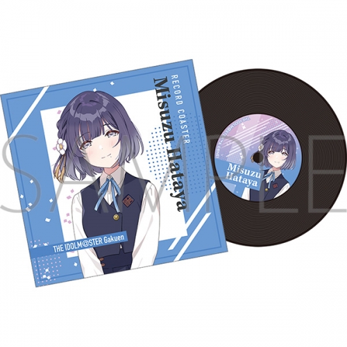 グッズ-コースター】学園アイドルマスター レコード風コースター/秦谷 