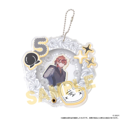 【グッズ-カバーホルダー】カラフルピーチ Premium Peach Party! ケーキ風缶バッジケース(うり Ver.)